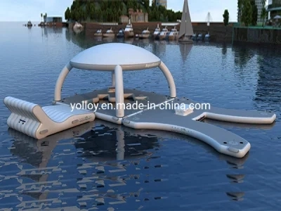 Leisure-Inflatable-Water-Platform-with-Tent-(3) Leisure Inflatable Water Platform with Tent (3)