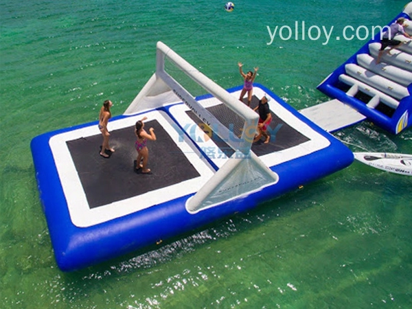 Trampoline de terrain de volley-ball gonflable (4)