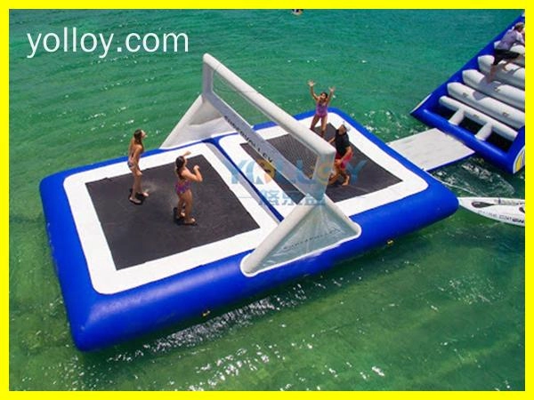 Trampoline de terrain de volley-ball gonflable (4)