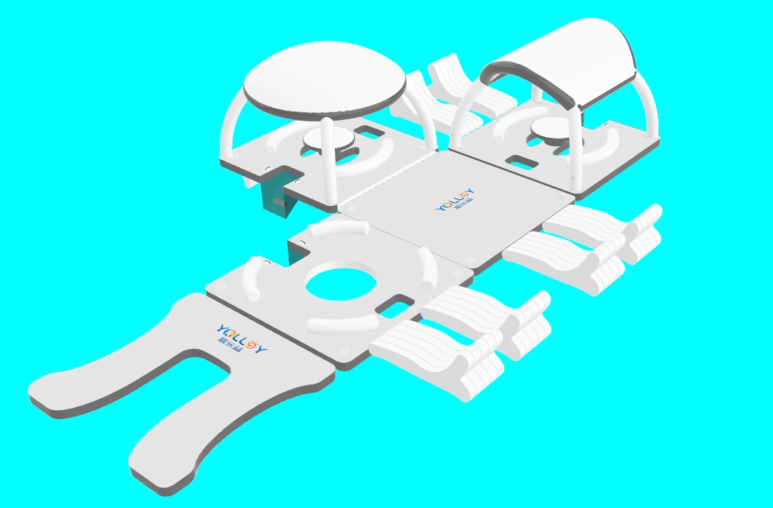 floating-party-island A rendering of an inflatable floating island with a slide, several lounge chairs, and a canopy.