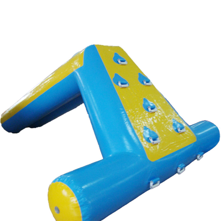 Inflatable Floating Water Slide Toys With Climbing Wall (3)