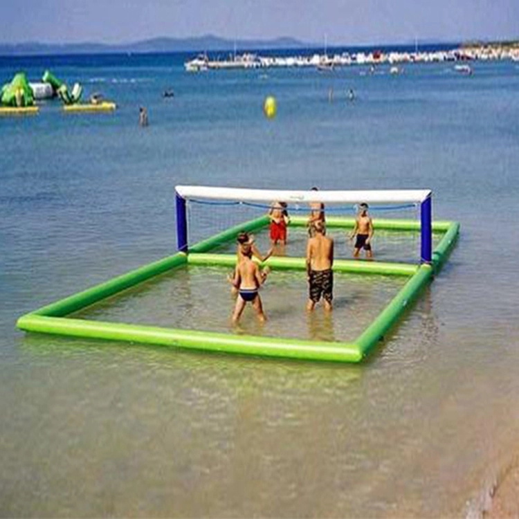 Juguetes acuáticos inflables de playa de verano Cancha de voleibol flotante Piscina (5)