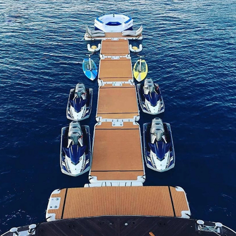 Yacht Inflatable Floating Water Deck Platform For Boat (5)