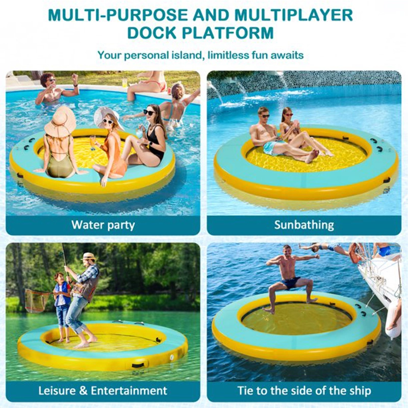 Inflatable Circular Mesh Dock-3