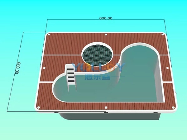 Swimming Inflatable Yacht Pool Floating Dock Platform-1