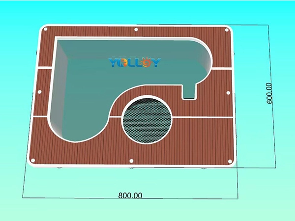 Swimming Inflatable Yacht Pool Floating Dock Platform-3