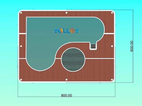 Swimming Inflatable Yacht Pool Floating Dock Platform-4