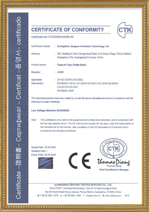 Triple CE certification