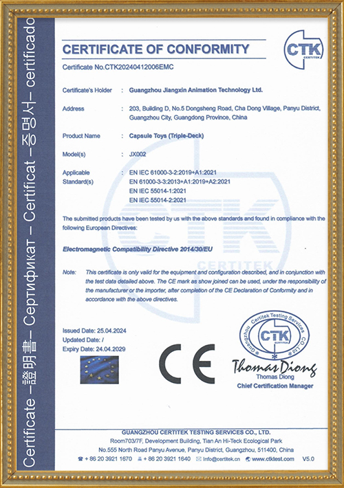 Three-layer Twister CE-EMC Certificate + Declaration (original)