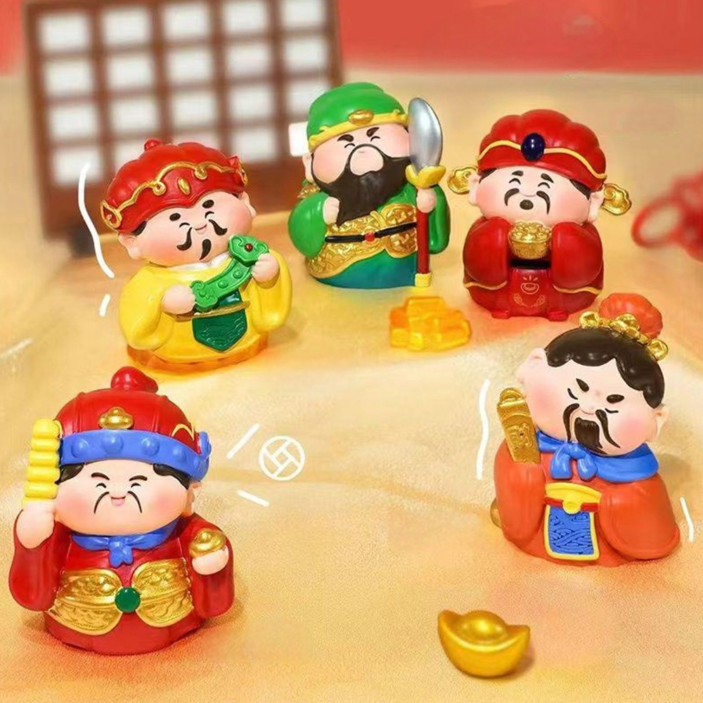 Five-way-God-of-Wealth-small-ornaments