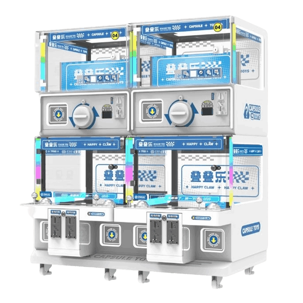 Four-pack-gashapon-machine-plus-four-person-claw-machine2