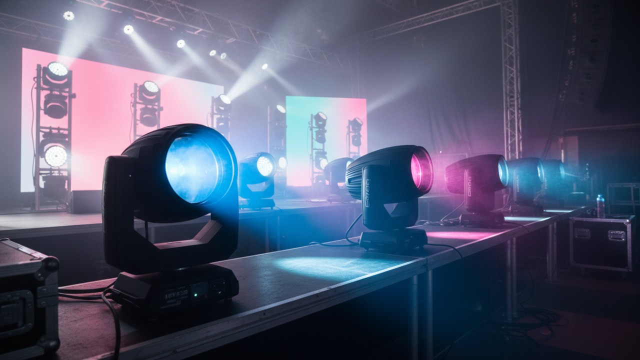 Hybrid moving head fixtures