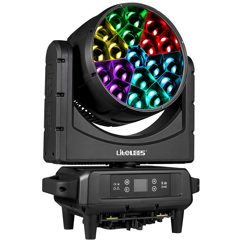LiteLEES BIG EYE L4019 IP-Waterproof Outdoor LED Moving Head Wash Light - 19x40W OSRAM RGBW, B-Eye K151940 - LiteLEES