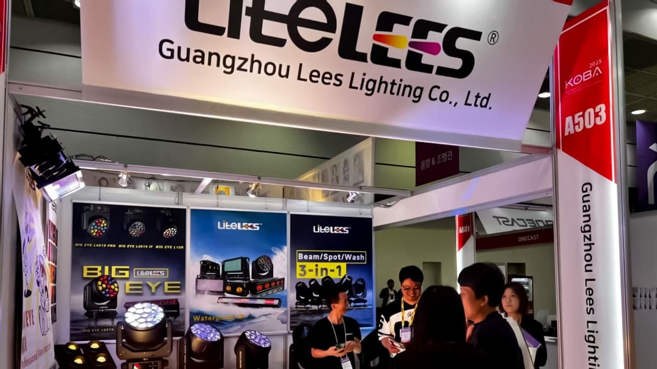 moving head stage lighting with big head