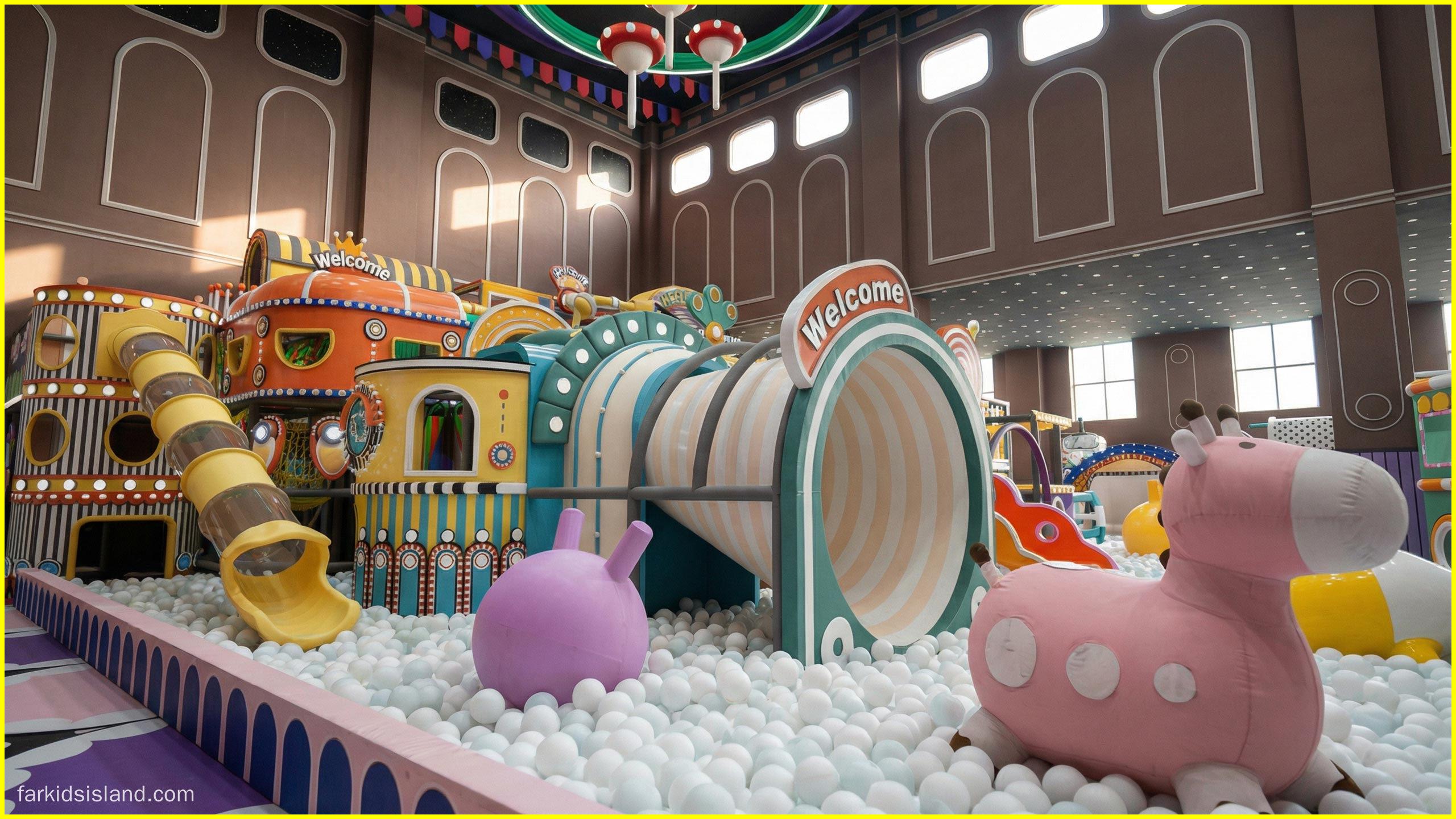 4 Whimsical Tunnel & Ball Sea - Far Kids Island