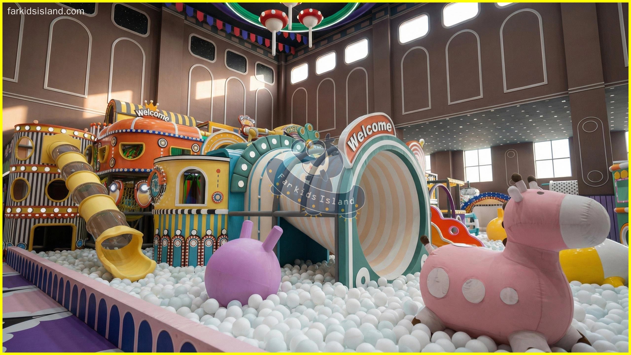 4 Whimsical Tunnel & Ball Sea - Far Kids Island