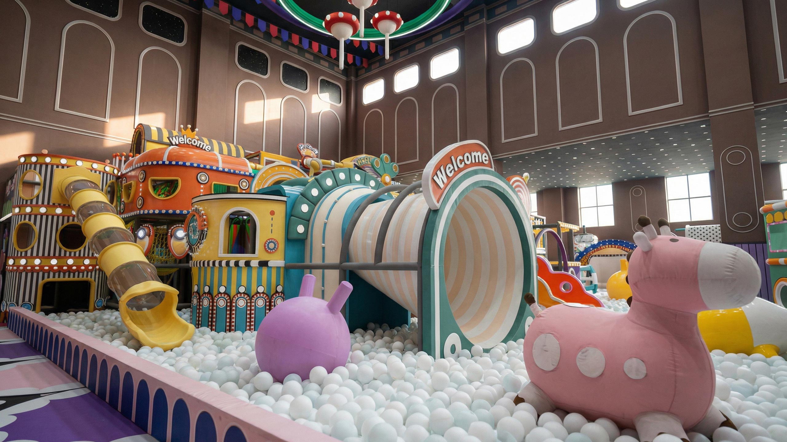 4 Whimsical Tunnel & Ball Sea - Far Kids Island