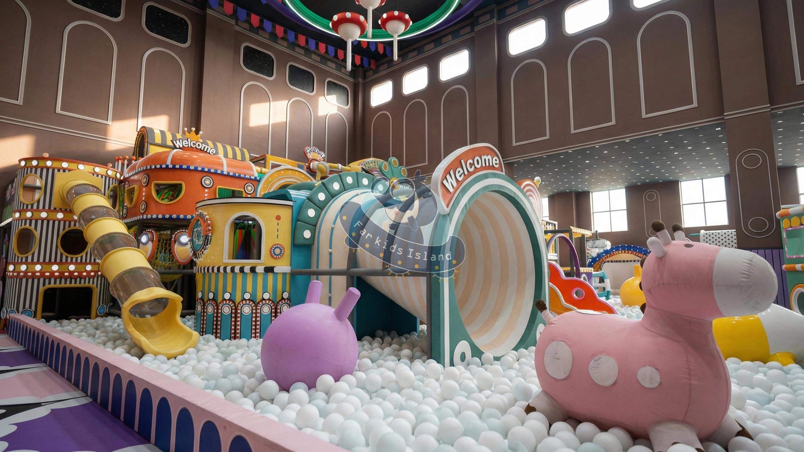 4 Whimsical Tunnel & Ball Sea - Far Kids Island