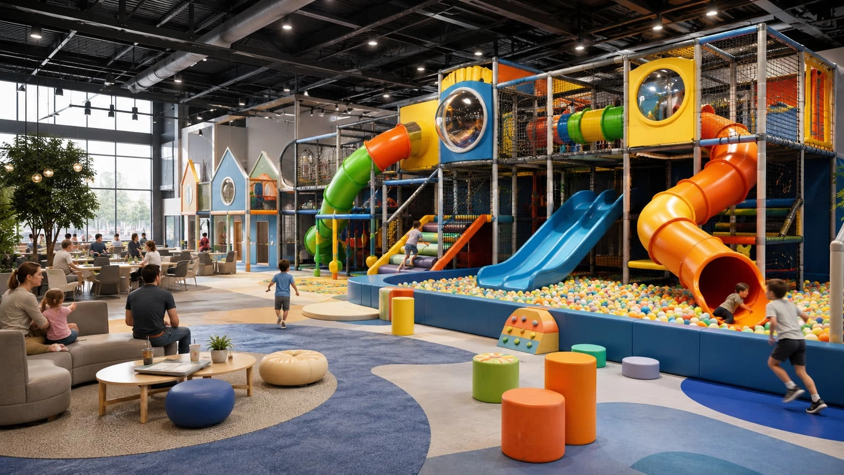 Commercial indoor playground equipment for family entertainment centers and shopping malls - Far Kids Island