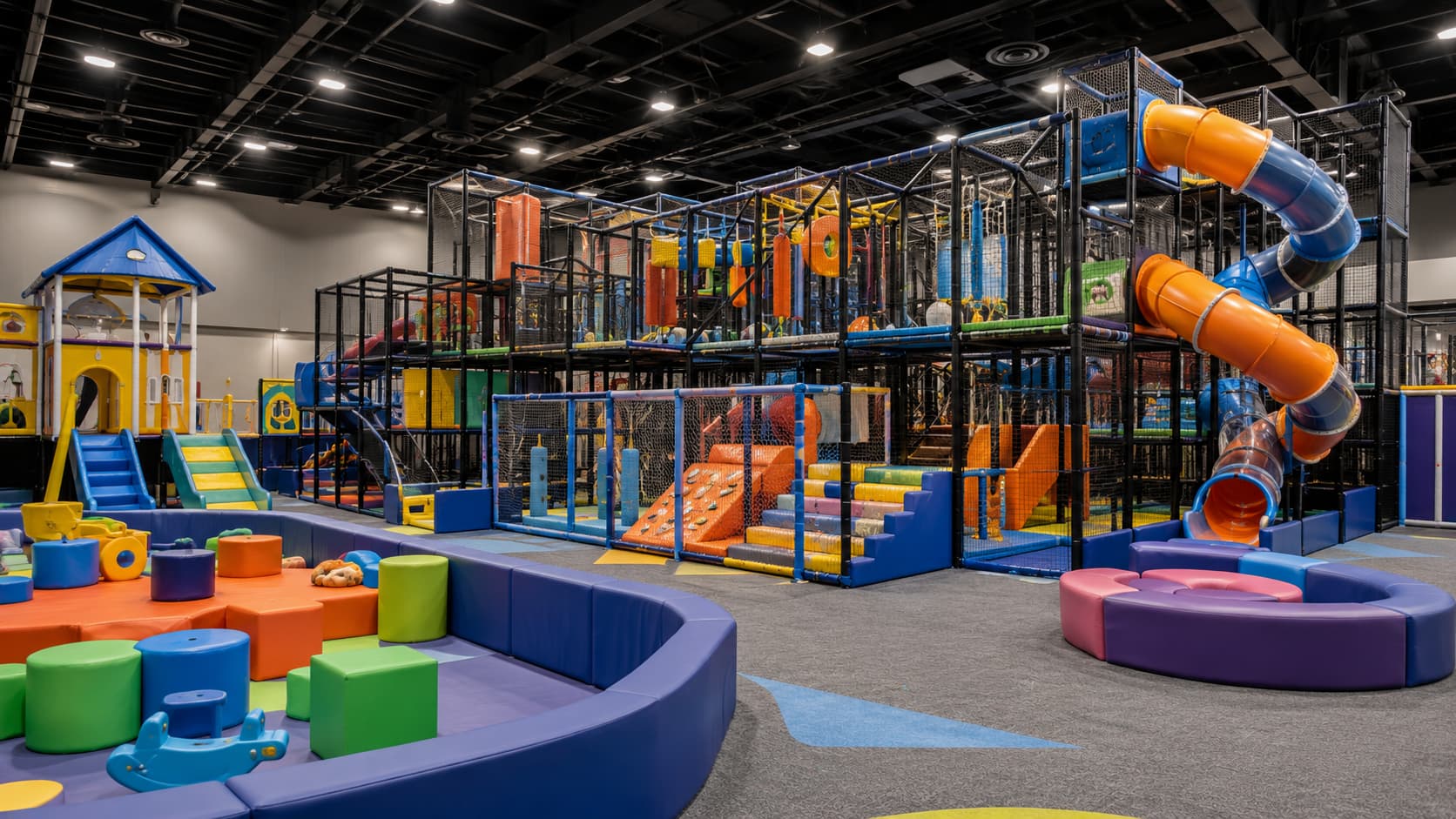 Commercial indoor playground equipment for indoor play center startup