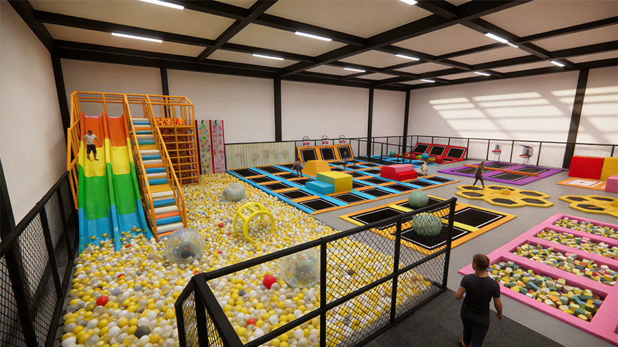 Dubai Trampoline Park  1050 sqm Indoor Family Entertainment Center with Foam Pit, Dodgeball & Slam Dunk Zones (6) - Far Kids Island