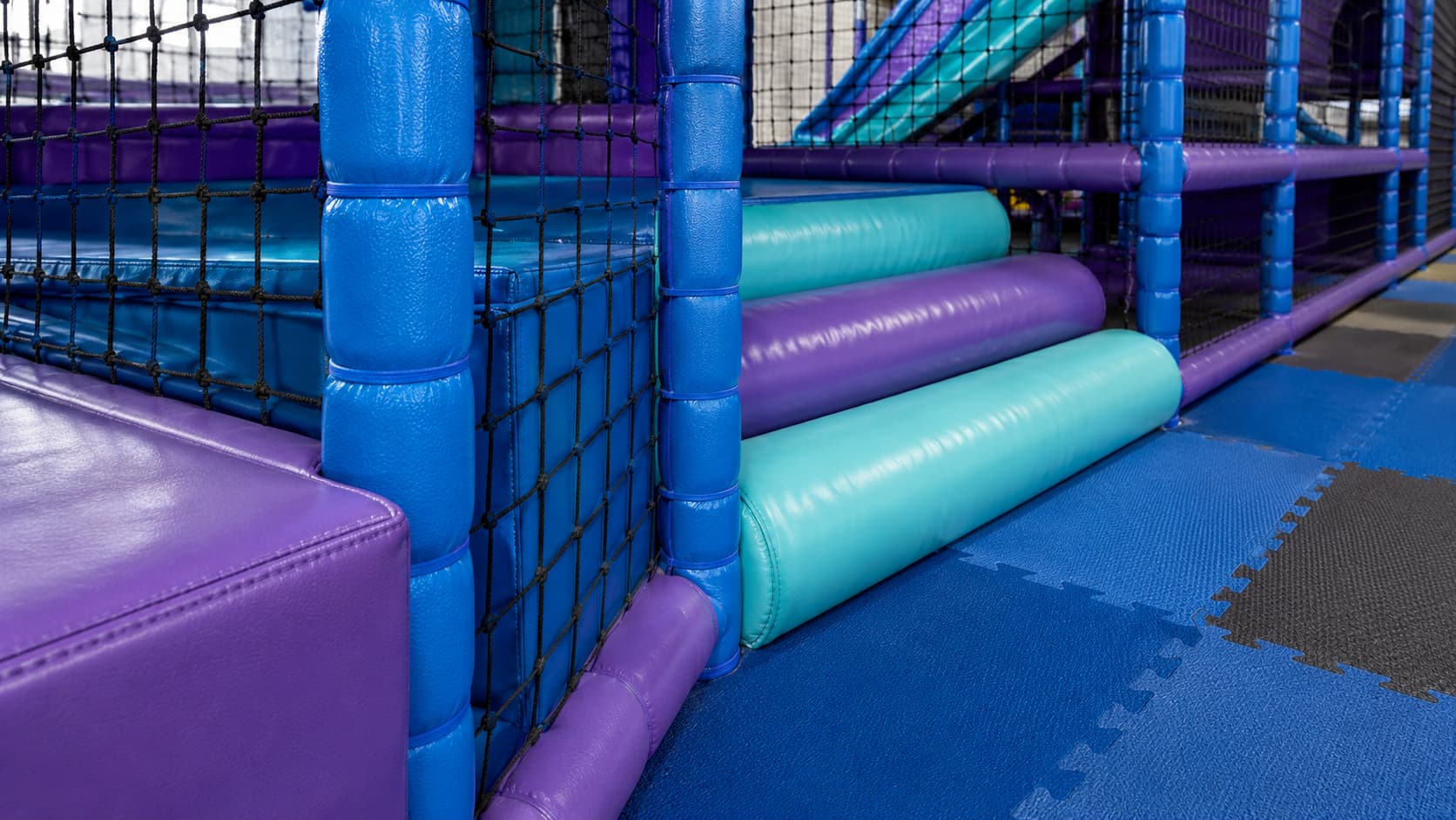 High density EPE foam PVC cover safety netting and flooring for indoor playground durability
