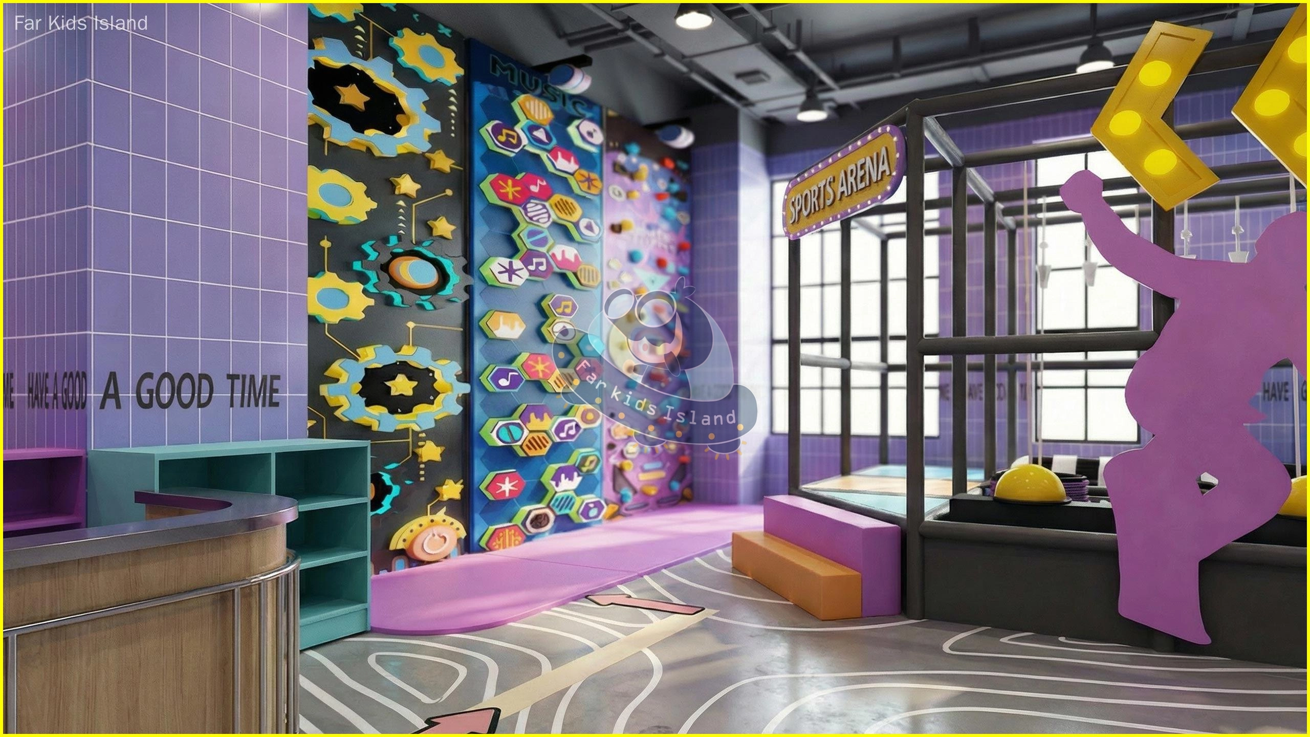 II.-Professional-Music-Climbing-Wall - Far Kids Island