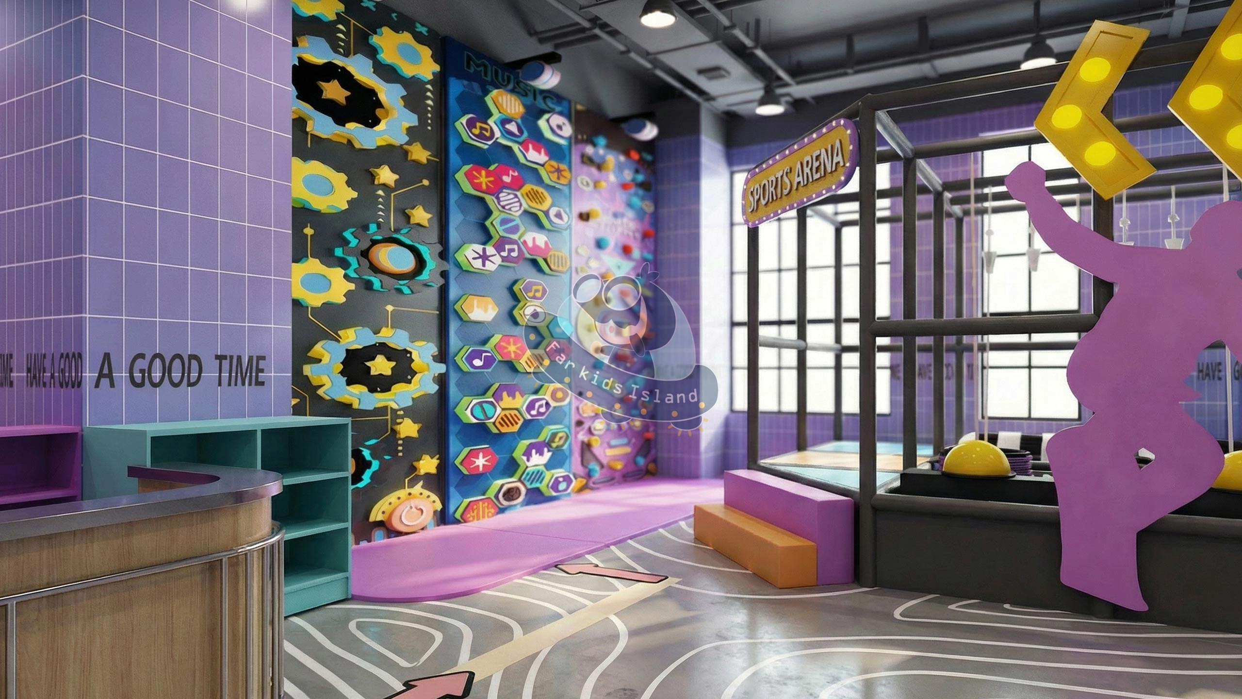 II.-Professional-Music-Climbing-Wall - Far Kids Island