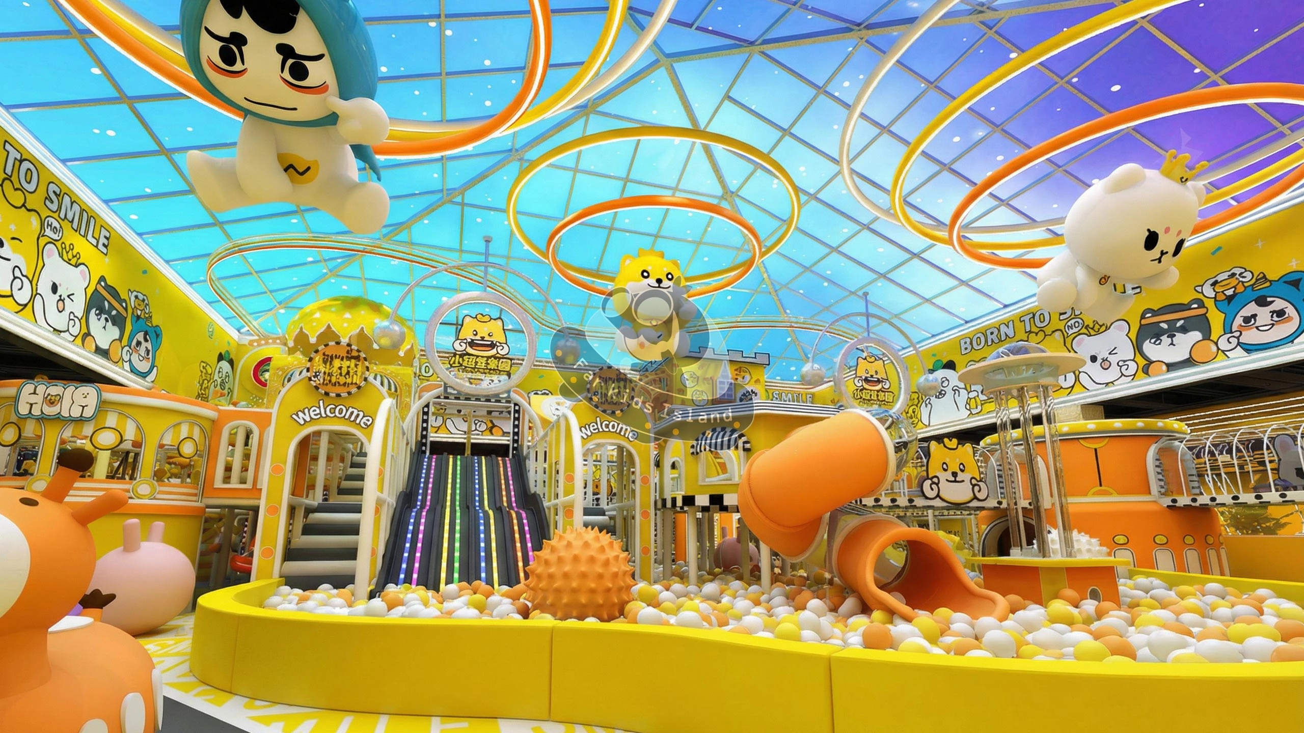 Thematic Sand Pit & Safety Perimeter - Far Kids Island