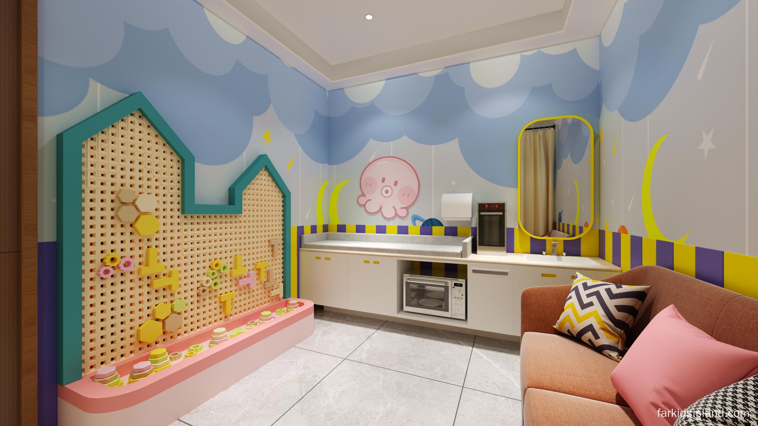Marine-Themed-Nursery-&-Care-Room - Far Kids Island