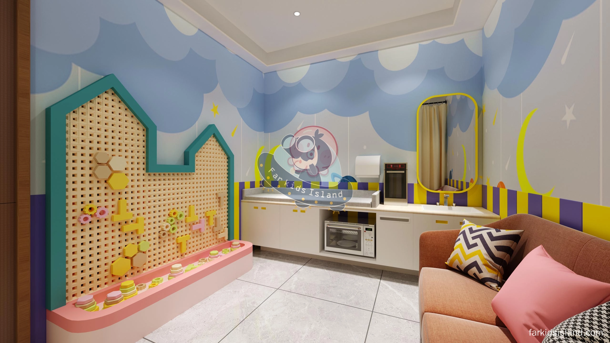 Marine-Themed-Nursery-&-Care-Room - Far Kids Island