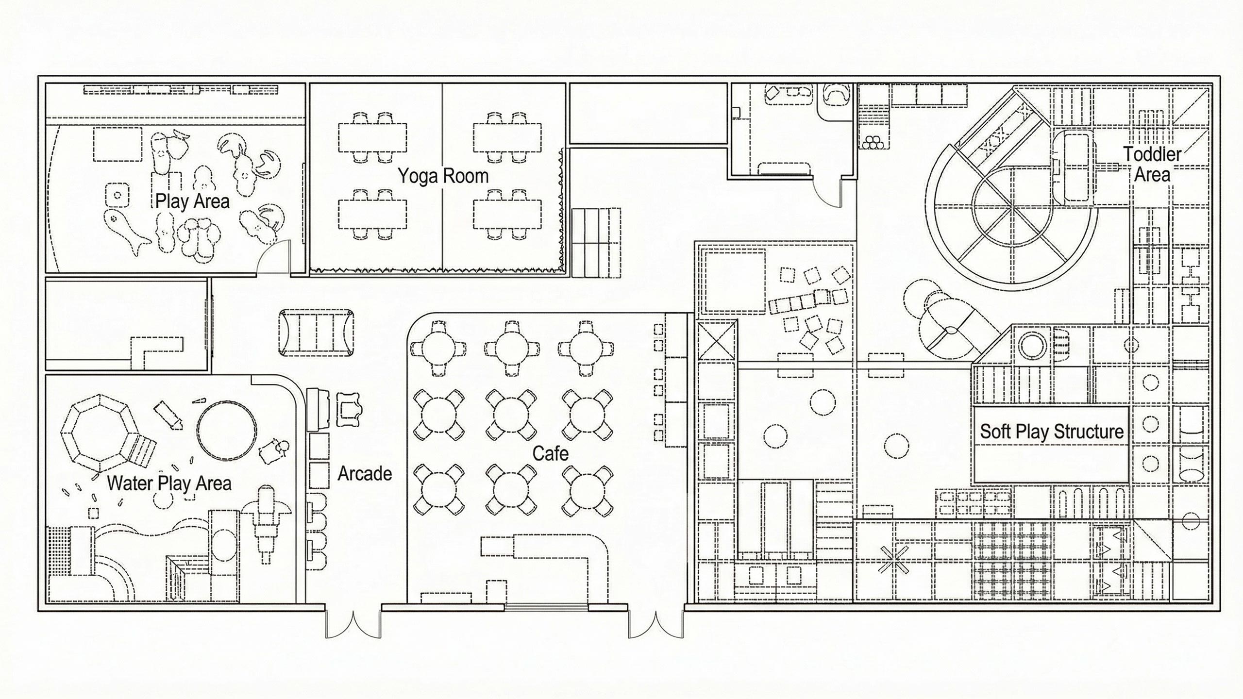 Ocean-Fantasy-Adventure-Indoor-Playground--Spatial-Layout-2D-Drawings - Far Kids Island