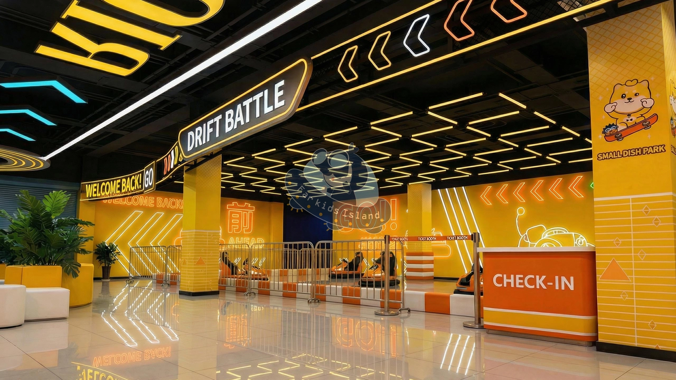 The-Drift-Battle&-Welcome-Center - Far Kids Island