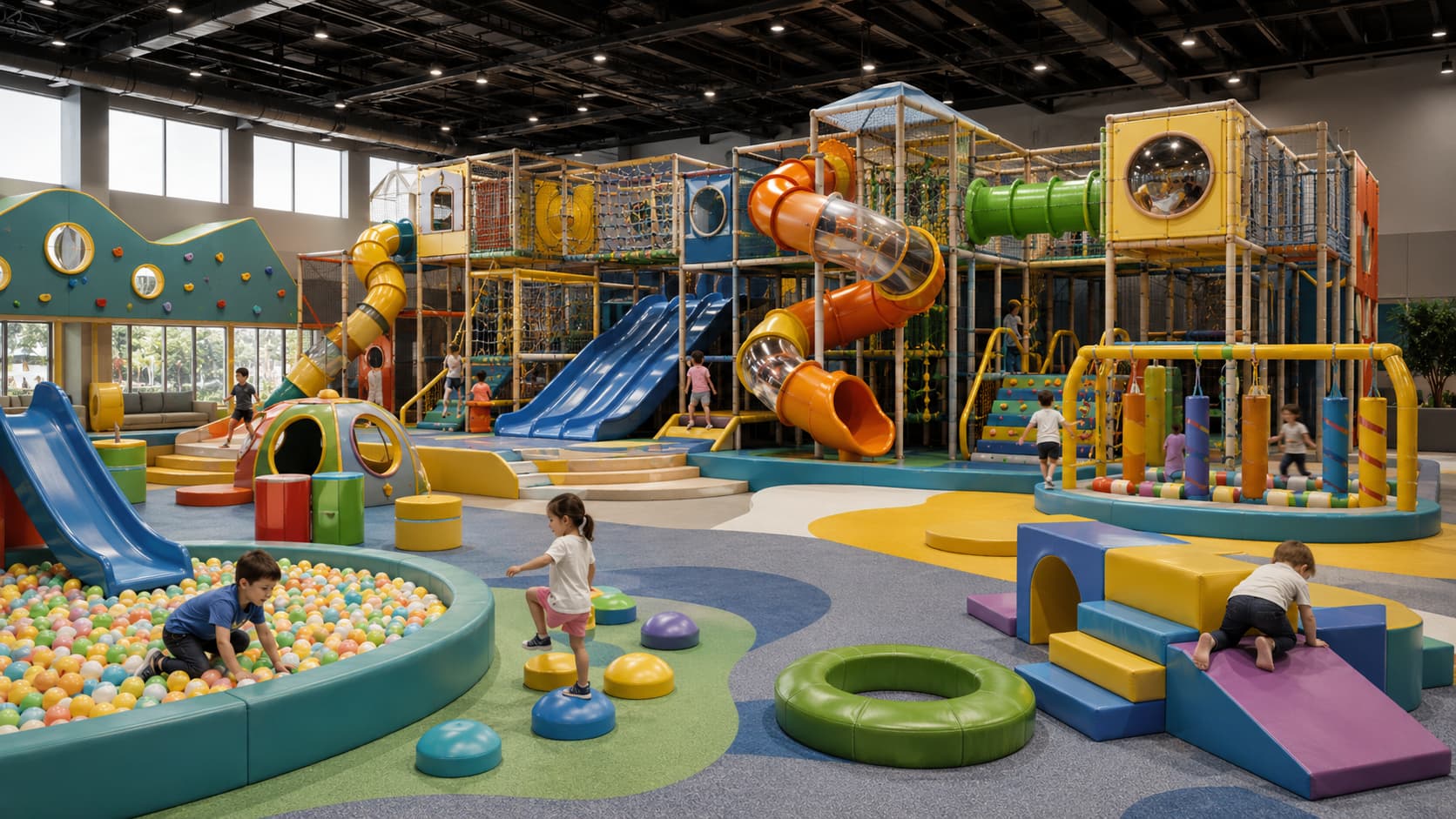 Types of commercial indoor playground equipment for indoor play centers