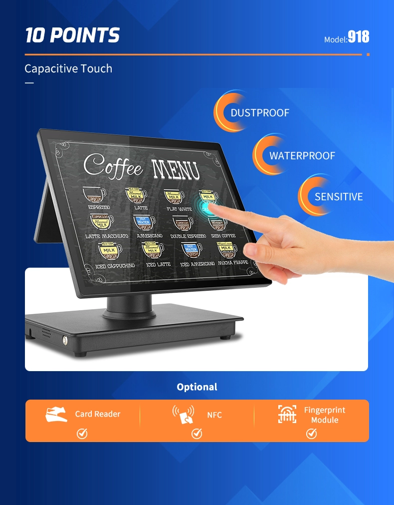 10 points touchscreen pos supplier