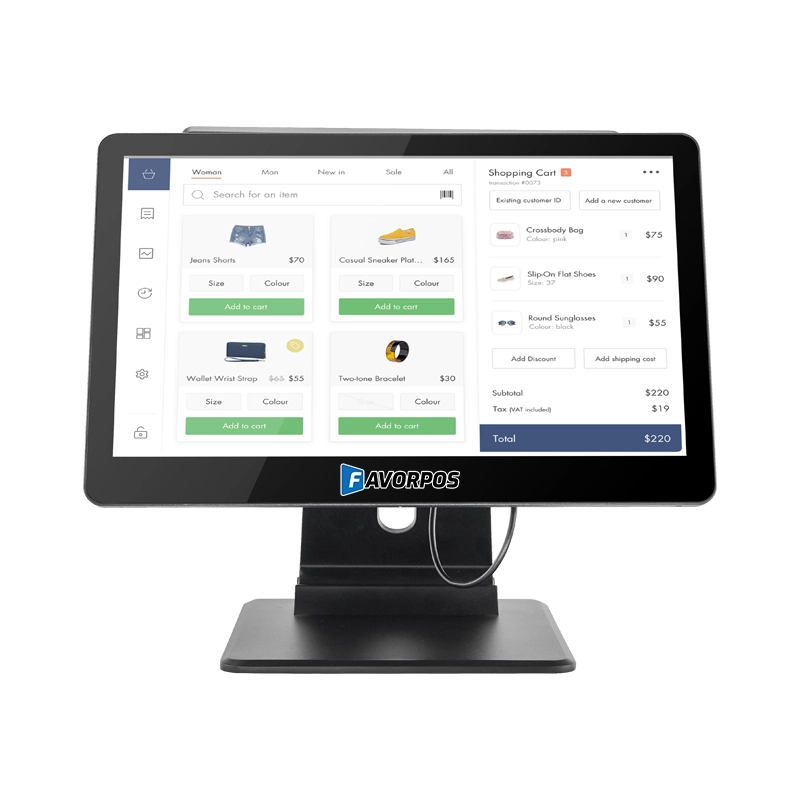 15.6 inch metal pos machine factory