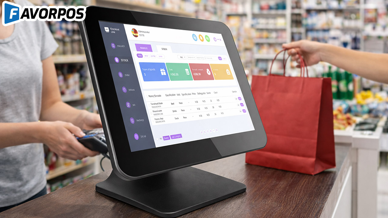 15inch aluminum alloy pos machine factory