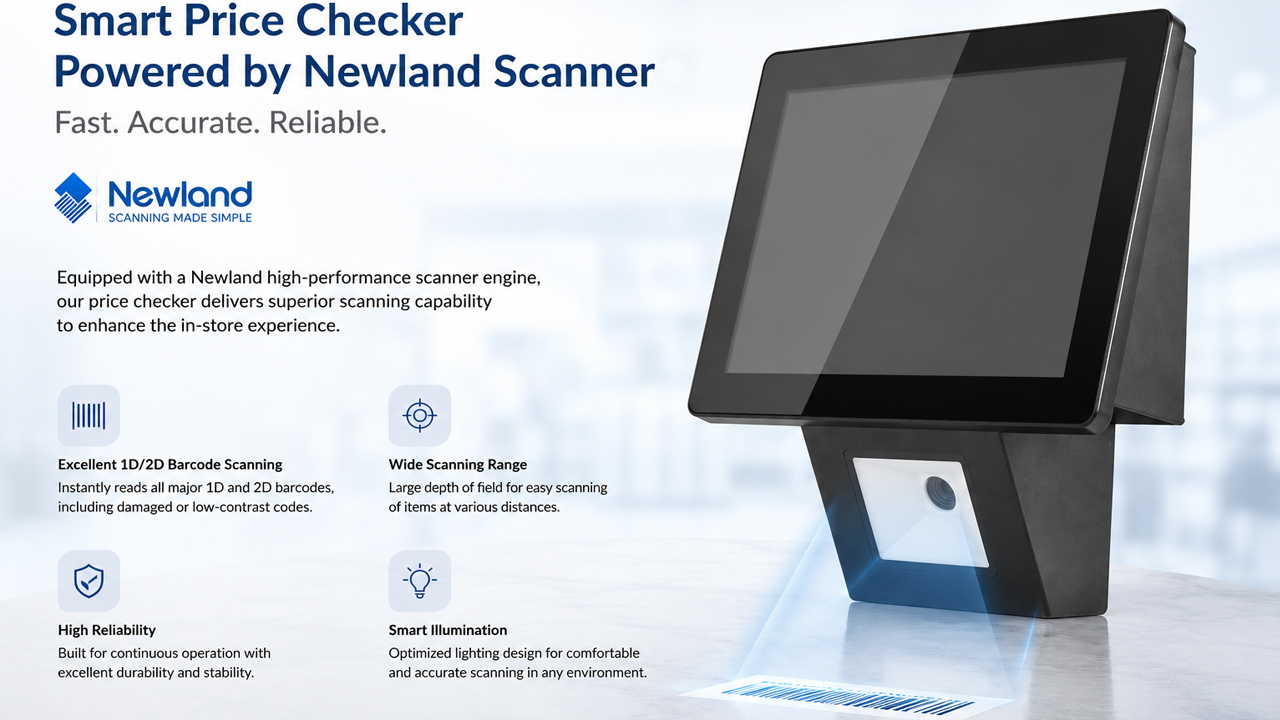 8 inch newland scanner price checker factory