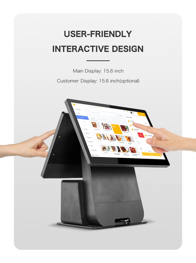 capacitive pos dual screen