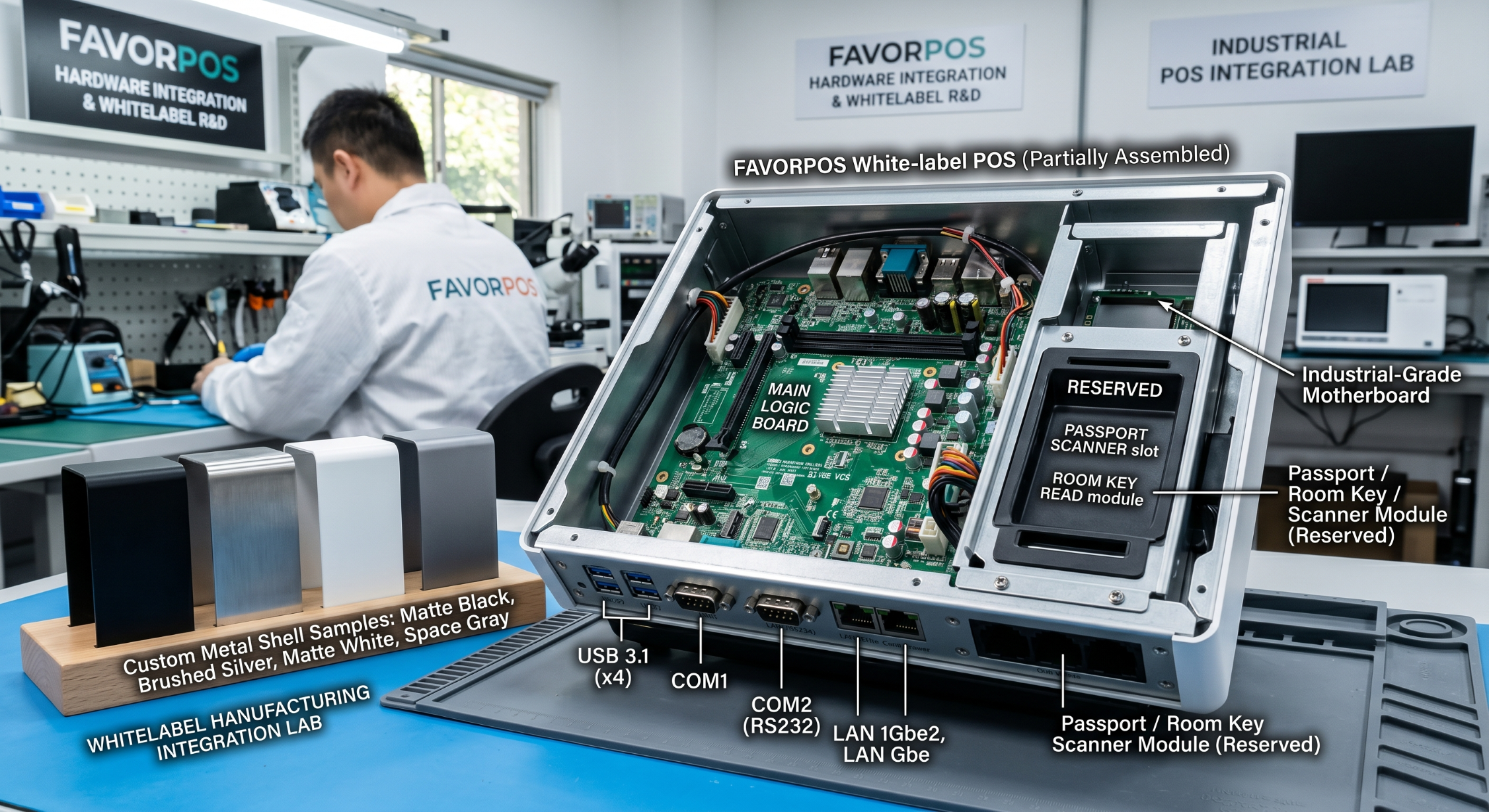 custom OEM hotel POS hardware manufacturing and motherboard assembly