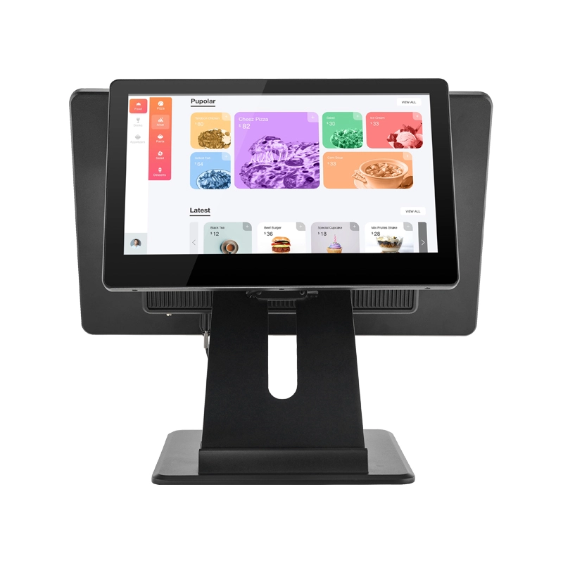 dual screen aluminum pos terminal supplier