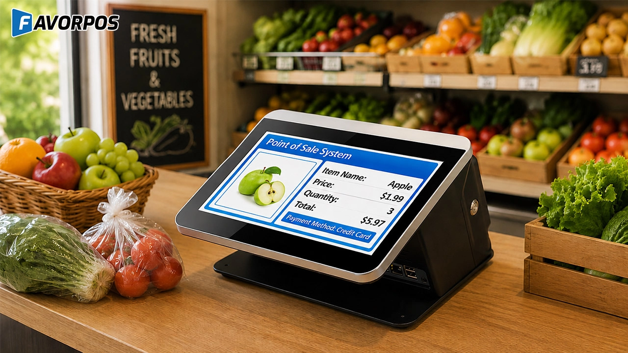 factory pos machine for vegetable shops