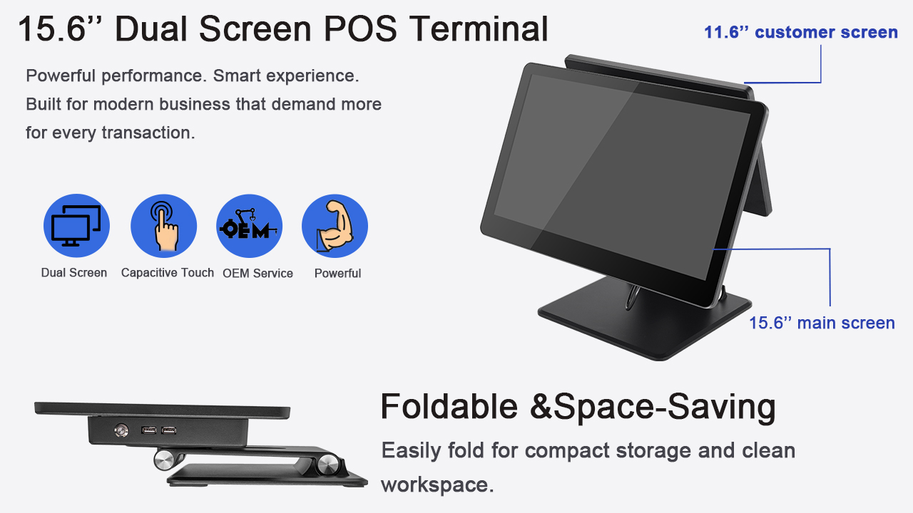 foldable stand pos systems supplier