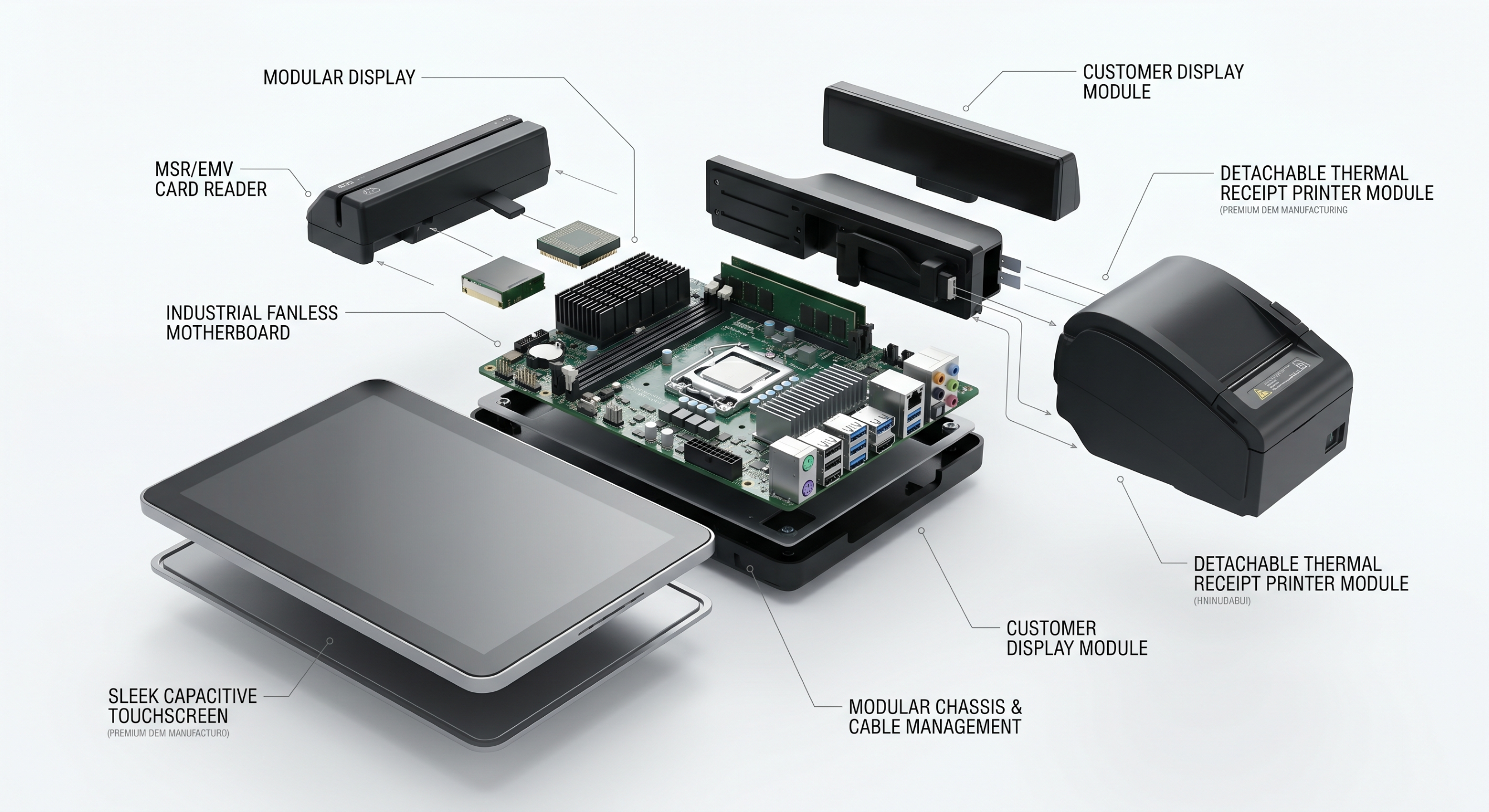 Modular OEM POS hardware design