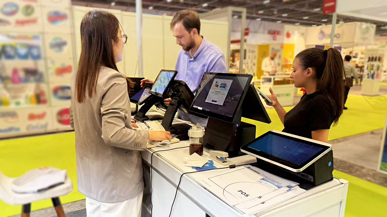 pos systems factory on trade show