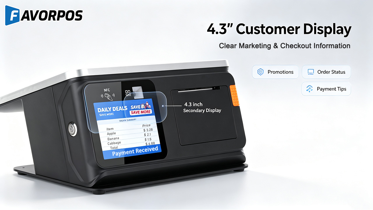 with 4.3 inch client screen pos terminal supplier with 4.3 inch client screen pos terminal supplier