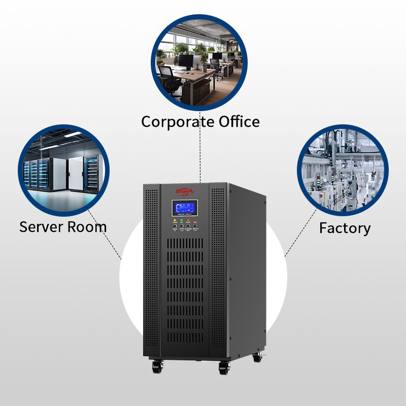 ShanPu 3C3 10-200kVA three phase online UPS cabinet detail view for industrial backup