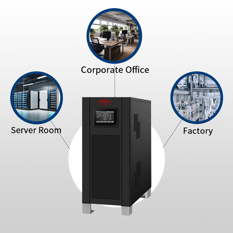 ShanPu 3C33 10-800kVA three phase low frequency industrial UPS cabinet detail view