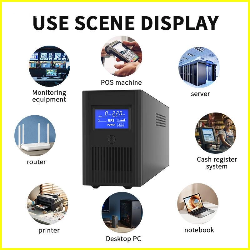 Line interactive 650VA-2000VA UPS scenario application diagram - ShanPu