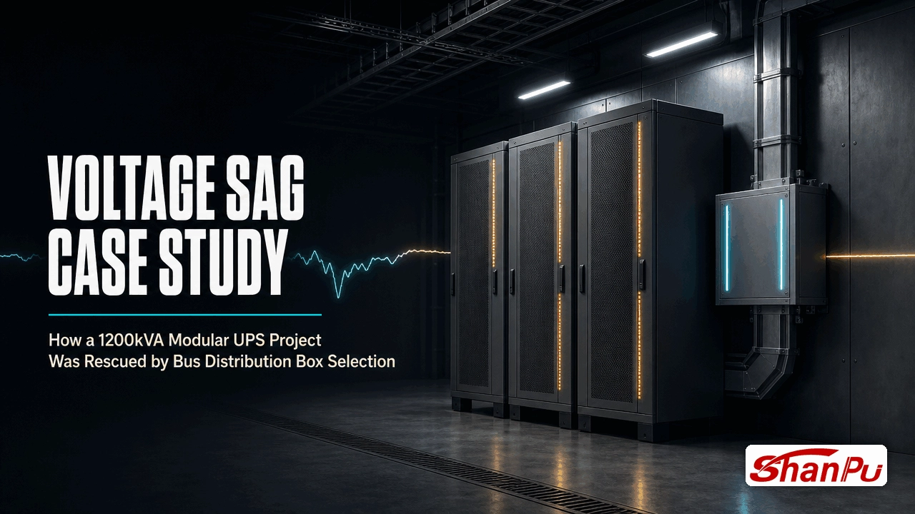 Cómo se salvó un proyecto de UPS modular de 1200 kVA gracias a la selección de la caja de distribución de bus - ShanPu